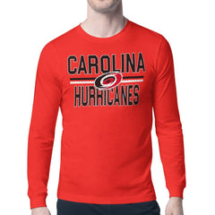 Carolina Hurricanes Starter Mesh Look Team Name Long Sleeve T-Shirt
