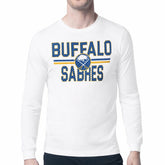 Buffalo Sabres Starter Mesh Look Team Name Long Sleeve T-Shirt