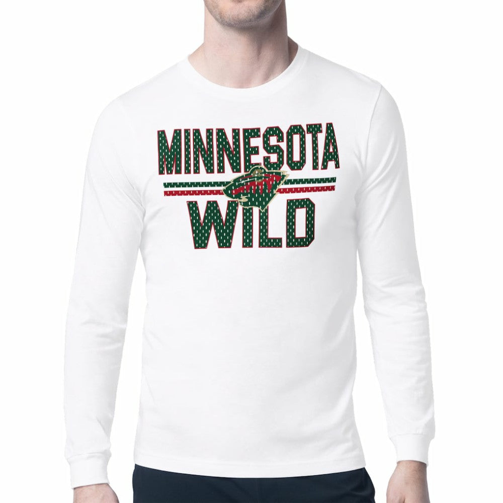 Minnesota Wild Starter Mesh Look Team Name Long Sleeve T-Shirt