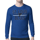 St. Louis Blues Starter Mesh Look Team Name Long Sleeve T-Shirt