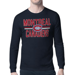 Montreal Canadiens Starter Mesh Look Team Name Long Sleeve T-Shirt