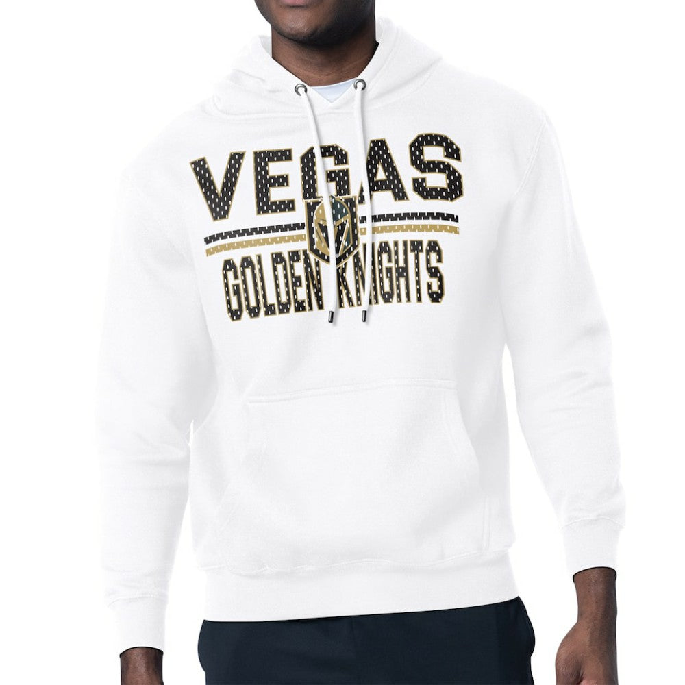Vegas Golden Knights Starter Mesh Look Team Name Logo Tri-Blend Pullover Hoodie