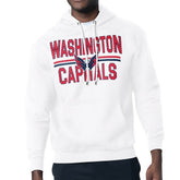 Washington Capitals Starter Mesh Look Team Name Logo Tri-Blend Pullover Hoodie