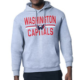 Washington Capitals Starter Mesh Look Team Name Logo Tri-Blend Pullover Hoodie