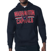Washington Capitals Starter Mesh Look Team Name Logo Tri-Blend Pullover Hoodie