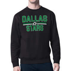 Dallas Stars Starter Mesh Look Team Name Logo Pullover Sweatshirt
