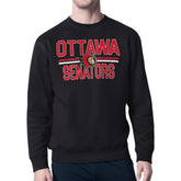Ottawa Senators Starter Mesh Look Team Name Logo Pullover Sweatshirt