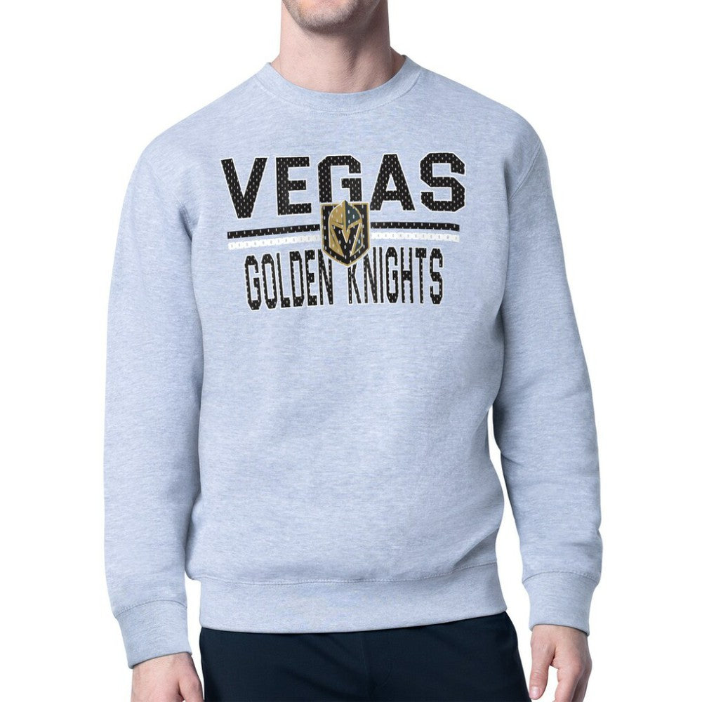 Vegas Golden Knights Starter Mesh Look Team Name Logo Pullover Sweatshirt
