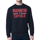 Washington Capitals Starter Mesh Look Team Name Logo Pullover Sweatshirt