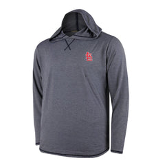 St. Louis Cardinals Butter Stripe Tri-Blend Long Sleeve Hoodie T-Shirt - Navy