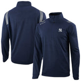 New York Yankees Oakland Downs Omni-Wick Quarter-Zip Top - Navy | Columbia