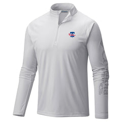 Philadelphia Phillies Terminal Tackle Raglan Omni-Shade Quarter-Zip Pullover Top - White | Columbia