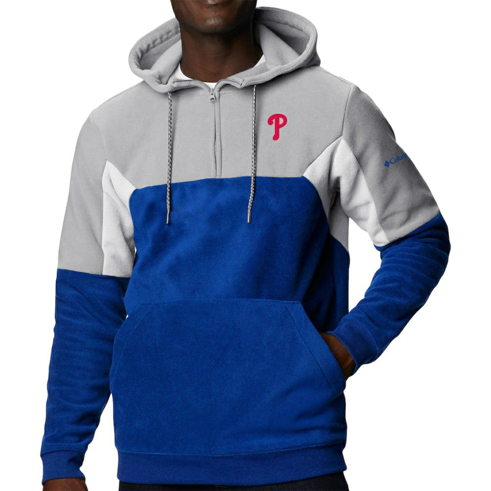 Philadelphia Phillies Lodge Fleece Quarter-Zip Hoodie - Royal | Columbia