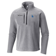Los Angeles Dodgers Fast Trek III Half-Zip Fleece Pullover - Gray | Columbia