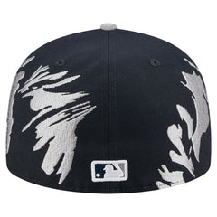 New York Yankees Retro Pattern 59FIFTY Fitted Hat - Navy/Gray | New Era