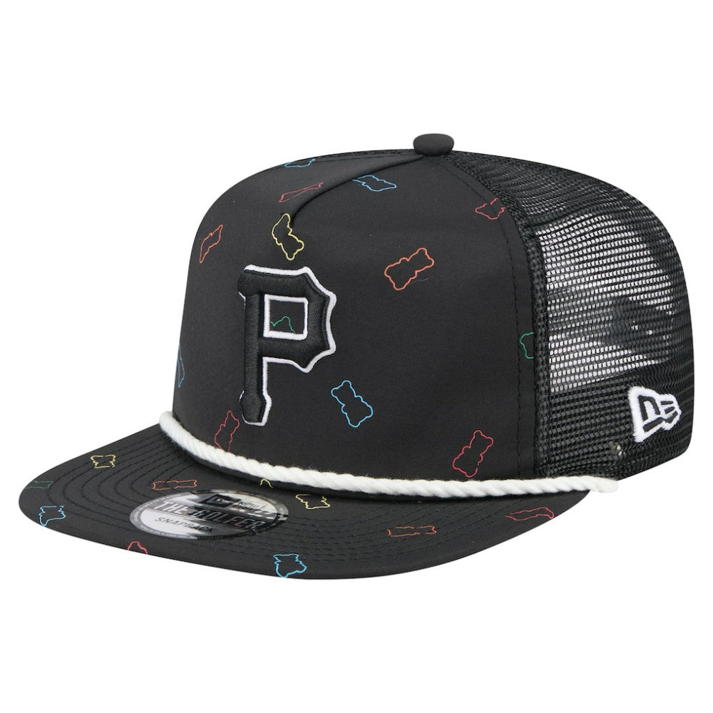 Pittsburgh Pirates Gummy Golfer Trucker Snapback Hat - Black | New Era