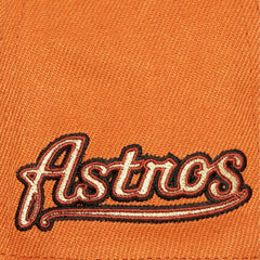 Houston Astros Cooperstown Collection Fitted Hat - Orange | Mitchell & Ness