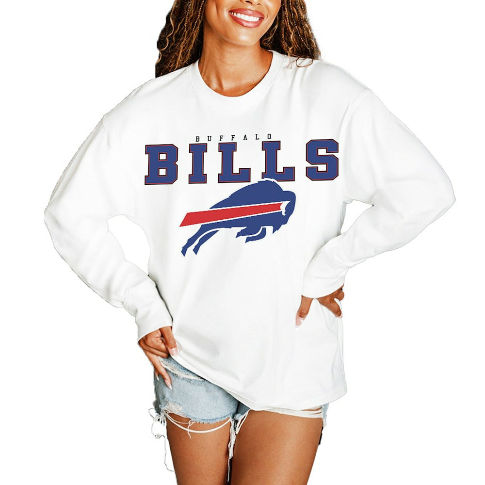 NFL Buffalo Bills Gameday Couture Women's Big Goals Oversized Long Sleeve T-Shirt