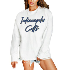 NFL Indianapolis Colts Gameday Couture Women's Classic Comeback Oversized Long Sleeve T-Shirt