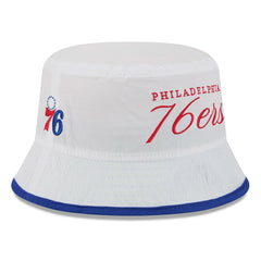 Philadelphia 76ers 2025 NBA Draft Nylon Bucket Hat - White/Royal | New Era sale