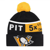 Pittsburgh Penguins Starter Chyron Commemorative Cuffed Knit Hat with Pom