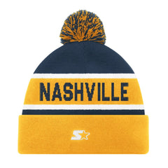 Nashville Predators Starter Cuffed Knit Hat with Pom