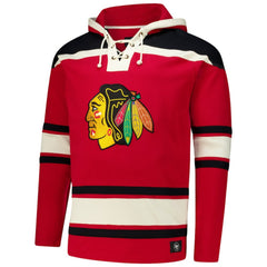 Connor Bedard Chicago Blackhawks '47 Big & Tall Lace-up Pullover Hoodie