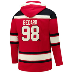 Connor Bedard Chicago Blackhawks '47 Big & Tall Lace-up Pullover Hoodie