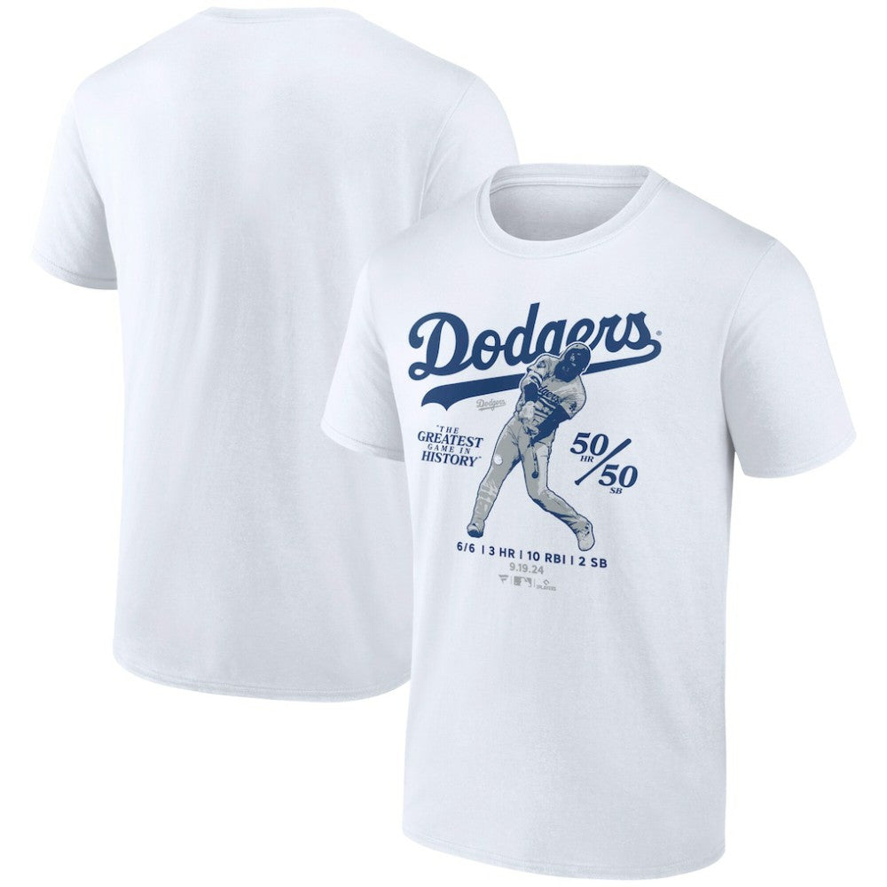 Shohei Ohtani Los Angeles Dodgers 6 for 6 T-Shirt - White