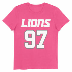 NFL Detroit Lions Aidan Hutchinson Girls Youth Player Name & Number T-Shirt