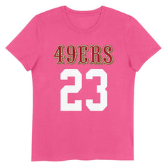 NFL San Francisco 49ers Christian McCaffrey Girls Youth Player Name & Number T-Shirt