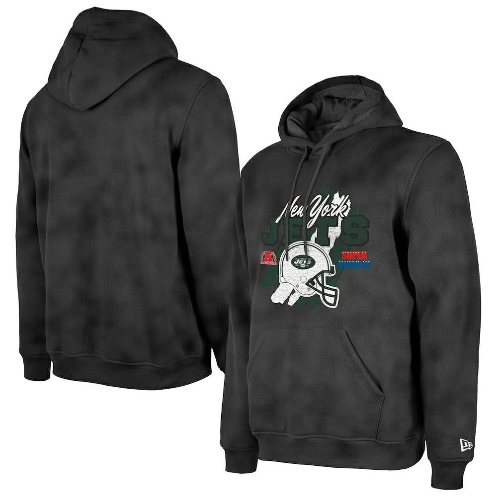 NFL New York Jets Identity Helmet Enzyme Washed Pullover Hoodie
