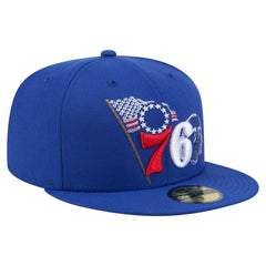 Philadelphia 76ers State Stitch 59FIFTY Fitted Hat - Royal | New Era outlet
