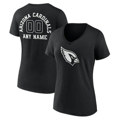 NFL Arizona Cardinals Women's Personalized Name & Number Monochrome V-Neck T-Shirt