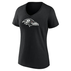 NFL Baltimore Ravens Women's Personalized Name & Number Monochrome V-Neck T-Shirt