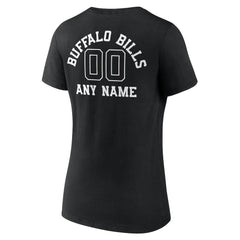 NFL Buffalo Bills Women's Personalized Name & Number Monochrome V-Neck T-Shirt