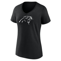 NFL Carolina Panthers Women's Personalized Name & Number Monochrome V-Neck T-Shirt