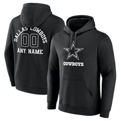 NFL Dallas Cowboys Personalized Name & Number Pullover Hoodie