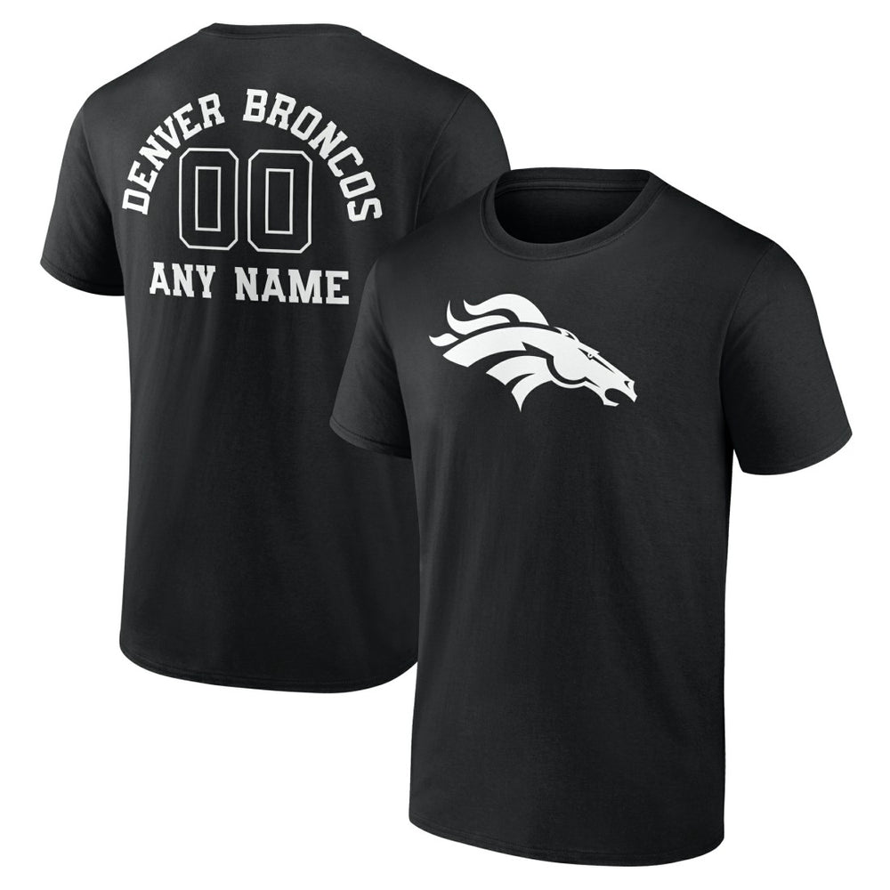 NFL Denver Broncos Personalized Name & Number Monochrome T-Shirt