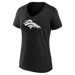 NFL Denver Broncos Women's Personalized Name & Number Monochrome V-Neck T-Shirt