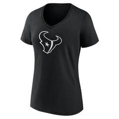 NFL Houston Texans Women's Personalized Name & Number Monochrome V-Neck T-Shirt