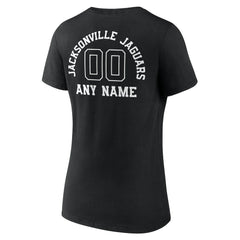NFL Jacksonville Jaguars Women's Personalized Name & Number Monochrome V-Neck T-Shirt
