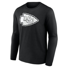 NFL Kansas City Chiefs Personalized Name & Number Monochrome Long Sleeve T-Shirt