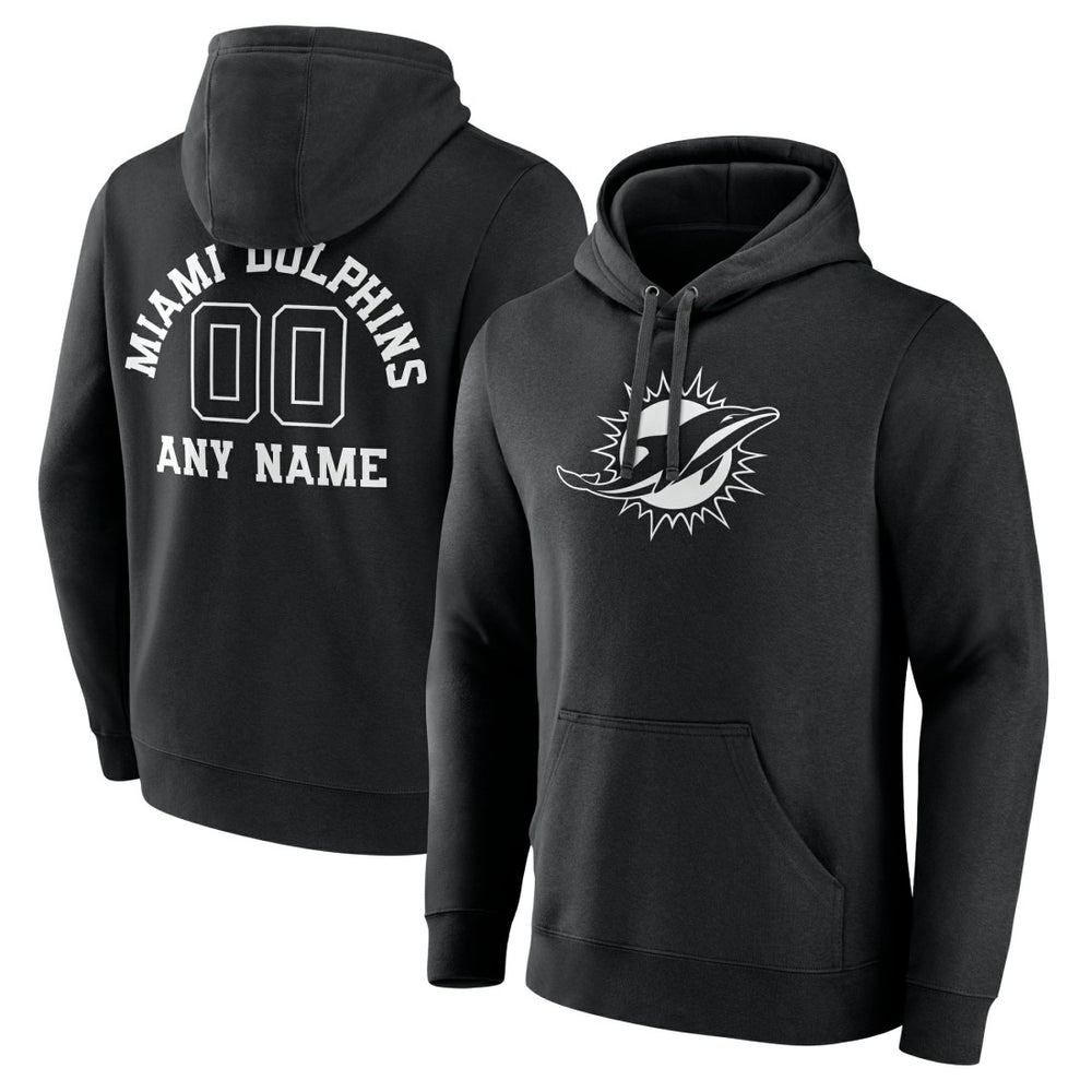 NFL Miami Dolphins Personalized Name & Number Pullover Hoodie