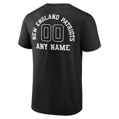 NFL New England Patriots Personalized Name & Number Monochrome T-Shirt