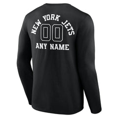 NFL New York Jets Personalized Name & Number Monochrome Long Sleeve T-Shirt