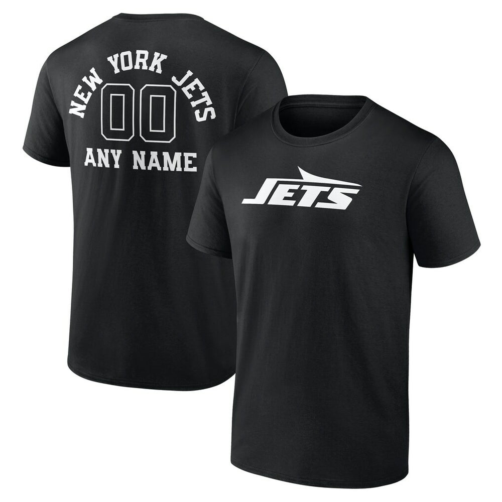 NFL New York Jets Personalized Name & Number Monochrome T-Shirt