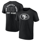NFL San Francisco 49ers Personalized Name & Number Monochrome T-Shirt