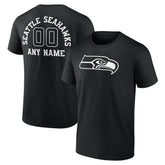 NFL Seattle Seahawks Personalized Name & Number Monochrome T-Shirt