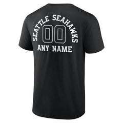 NFL Seattle Seahawks Personalized Name & Number Monochrome T-Shirt